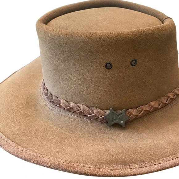 Vintage BC Ben Conner Hats Suede Steer Hide